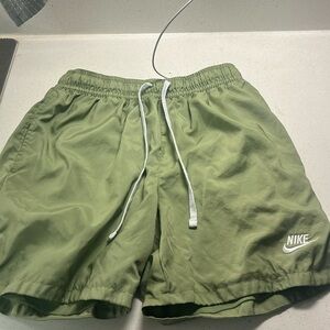 Green nike shorts